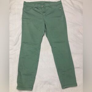 NY&C SOHO GUC Green Slim Leg Ankle “Crosby” Pants size 14